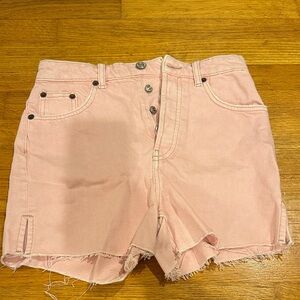 Zara Light Pink Jean Shorts